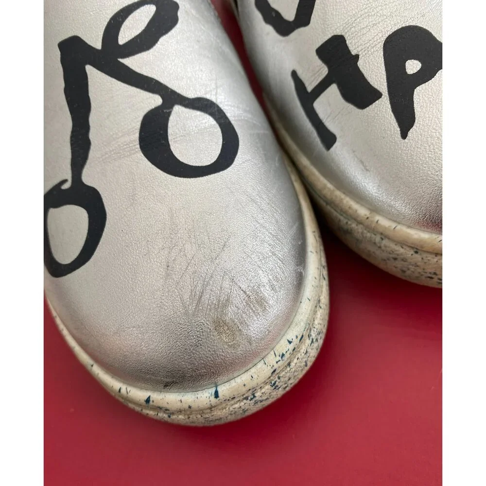 ** KIDS ** Bonpoint "Happy" Sneakers in Silver, size 31 ** AS IS ** - Picture 2 of 11